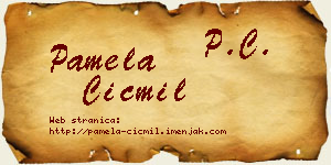 Pamela Cicmil vizit kartica